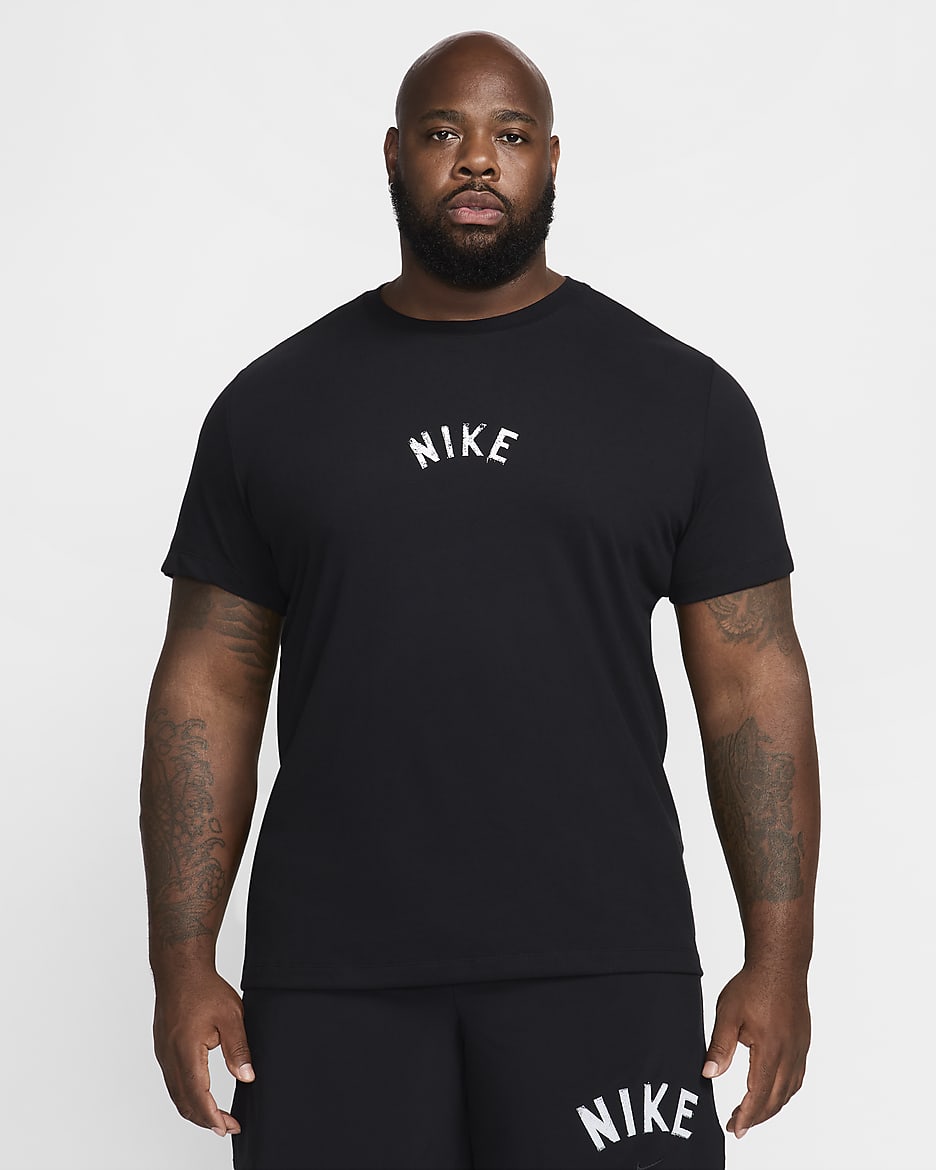 Black nike dri fit shirt online